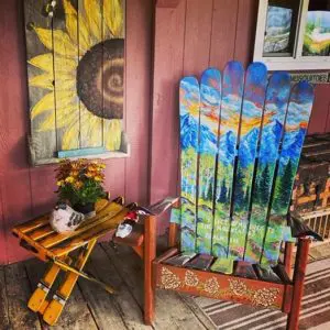 The Mountains are Calling Ski Chair