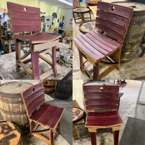 Wine Barrel Patio Dining and Bar Stools - 18-29"