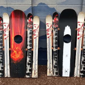 Hybrid Ski and Snowboard Cornhole Set