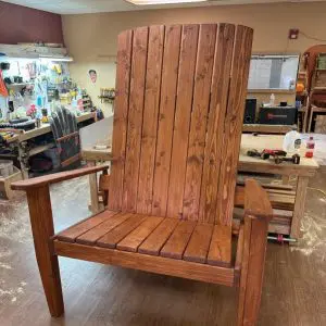 Customizable XXL 3/4 STAINED Wooden Bench - 84” x 64"