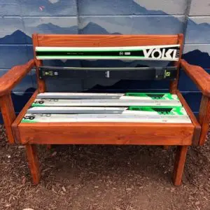 Park Style Ski Bench