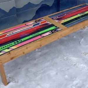 Large Ski Dining Table Benches - 72" x 24" x 18"