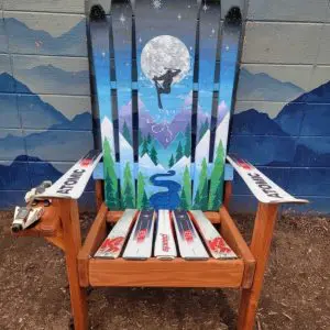 "Backscrathcher" Retro Ski Tricks Collection Chair