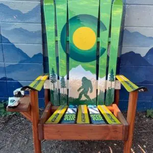 Green Forest Mural Bigfoot Hybrid Chair