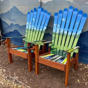 Blue Sky, Green Grass Meadow Mural Chairs - Set of 2