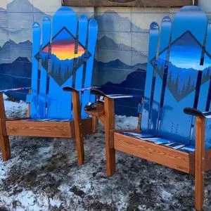 Black diamond hybrid Adirondack ski/snowboard chairs