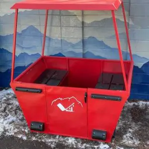 Vintage Vail Gondola Ski Lift Bench