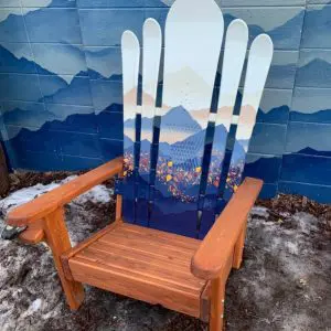 Mystic mountain field hybrid Adirondack snowboard chair