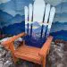 Mystic mountain field hybrid Adirondack snowboard chair