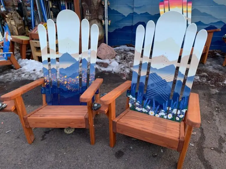 Mystic mountain field hybrid Adirondack snowboard chair