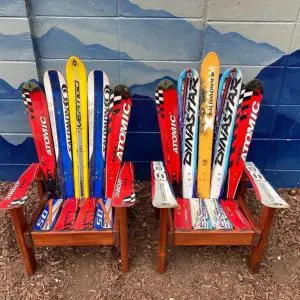 Colorful Kids Ski Chairs - Set of 2