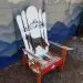 Snowy dog Adirondack hybrid ski/snowboard chair