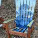 Blue mystic mountain Colorado Adirondack ski chair