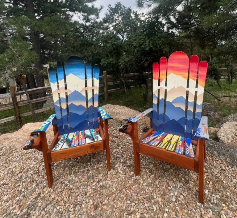 Sunset & Blue Sky Mystic Mountains Sunset Hybrid Chairs – Set of 2