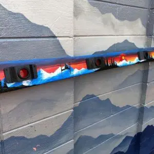 Premium Sunset Colorado Flag Mural Original Party Ski with Drink Bindings