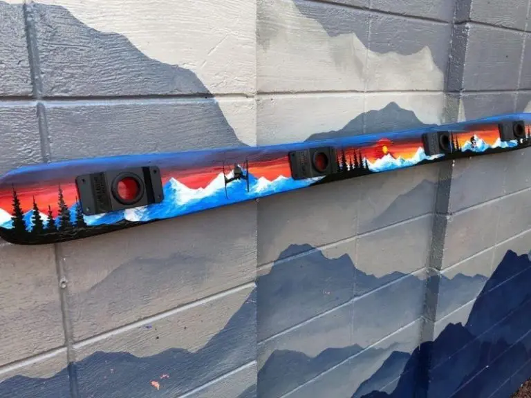 Premium Sunset Colorado Flag Mural Original Party Ski with Drink Bindings