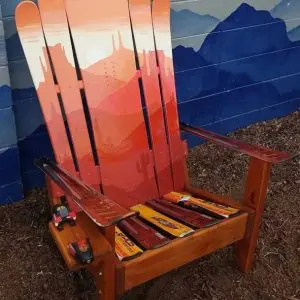 desert cactus Adirondack hybrid ski/snowboard chair