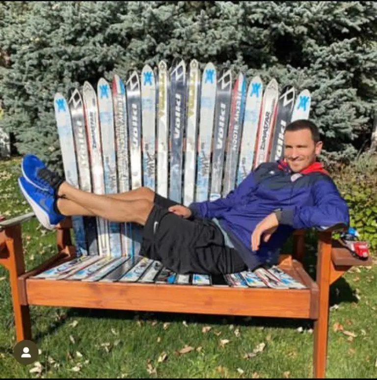 Sentimental Ski Bench – made from your old skis or ours