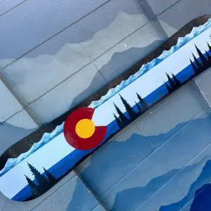 Mountain Mural Snowboard Wall Art