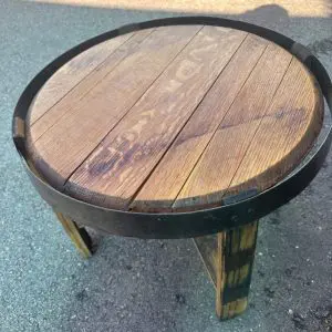 Whiskey Barrel Side Table