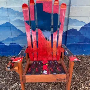 Marbled Texas Mural Adirondack Snowboard & Ski Chair