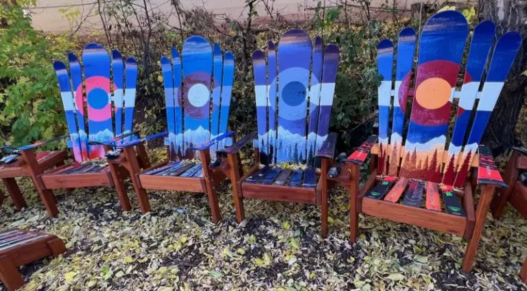 Colorado Sports Themed Hybrid Ski and Snowboard Chairs – Set of 4