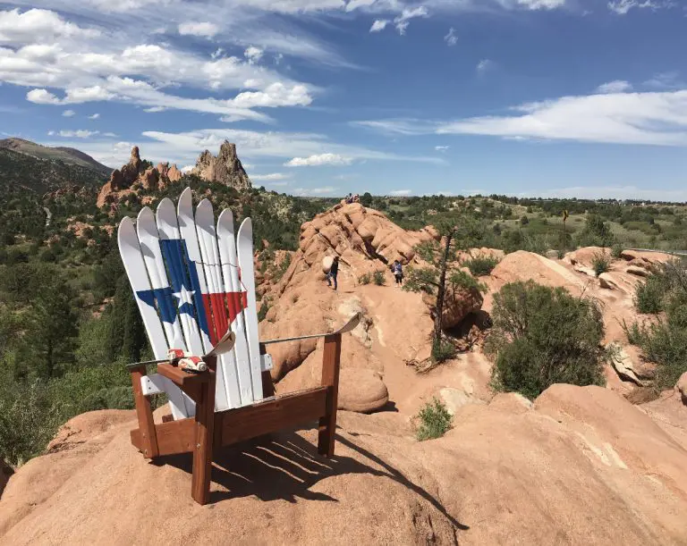 Texas State Flag Ski Chair