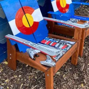 Colorado Flag Alpine Snowboard Chair