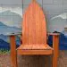 Wooden surfboard inspired Adirondack chair