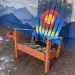 Northern Lights Colorado Ski Rocking Chair