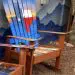 Texas sunset mural Adirondack ski chair