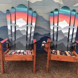 Set of 2 - Baja Mystic Mountains Sunset Hybrid Chairs