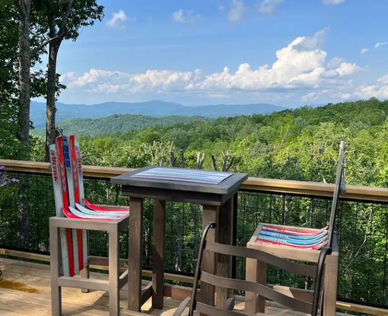 Customizable Ski Bar Stools and Pub Table – Set of 3