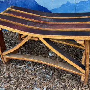Wine Barrel Bench