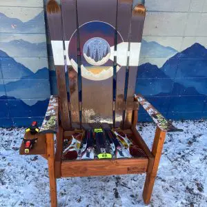 Bring the Mountains Home Adirondack Ski & Snowboard Chair