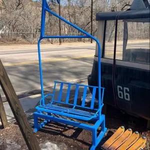 Last One - Original Arapahoe Basin (ABasin East) Ski Resort 2-Person Chairlift Bench