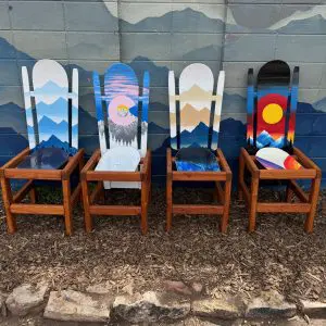 Customizable Hybrid Snowboard - Painted Patio Dining Chairs - Set of 4