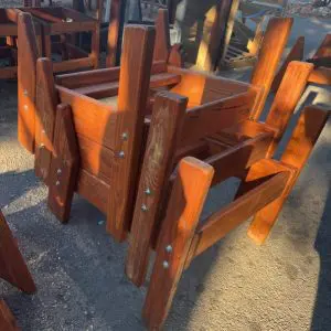 Complete Wooden Base for Chair - DIY - add your own Skis @ home