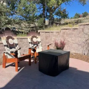 Brown/ Beige Mtn Mural Colorado Flag - Set of 2