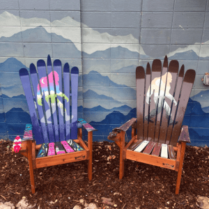 NEW Set of 2 - Bigfoot Ski Chairs