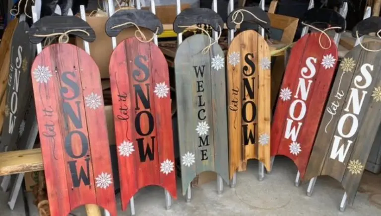 Decorative Wooden Sleds