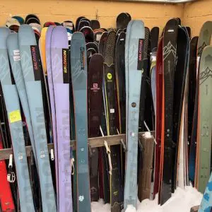 Sets of Powder skis (for projects)- Buy (4) pairs now- we will text you options!