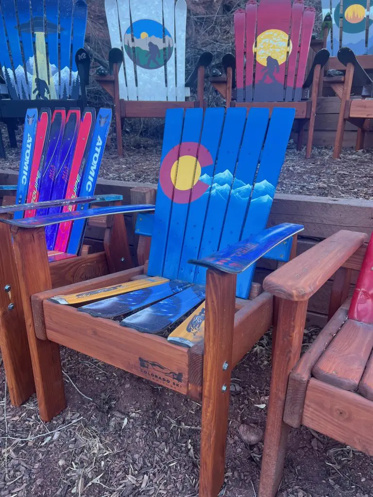 Colorado Mountain Stripe Alpine Chair