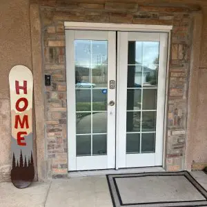 HOME Hand Painted Snowboard Wall Art