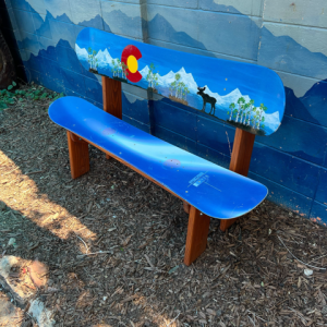 "A Moose Among the Aspens" SB Bench