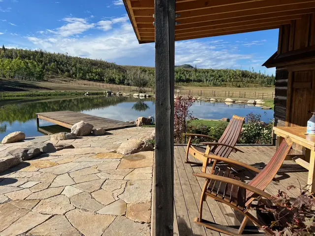 Wine Barrel Chairs with a Matching Side Table – Set of 3