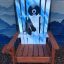 Select a dog breed hybrid Adirondack ski/snowboard chair