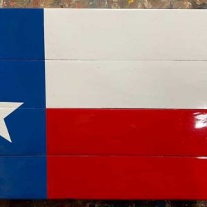 Texas state flag wooden wall art