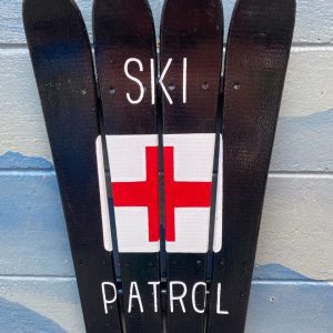 Ski Patrol Hand Painted Ski Wall Art
