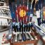 Denver Colorado Skyline Mural Hand Painted Adirondack Ski Chair